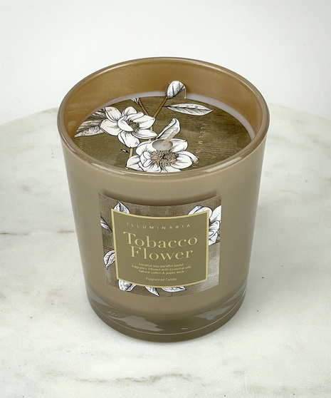 Tobacco Flower Candle - Floral aroma of a coconut Soy paraffin blend with essential oils.