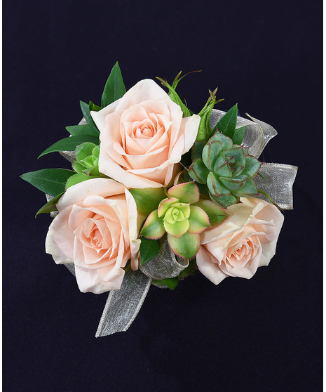 3 Rose + 3 Succulent Wristlet