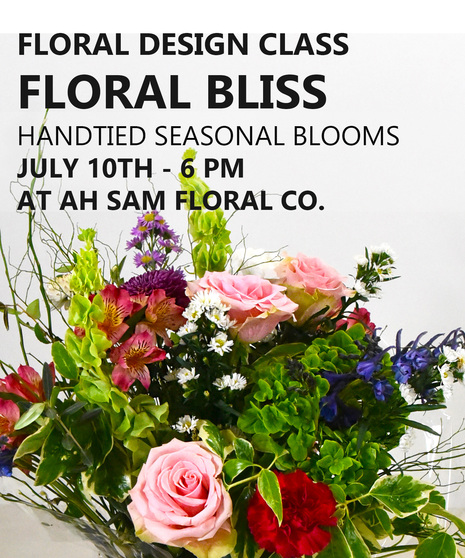 Floral Bliss Handtied Design Class | July 10th