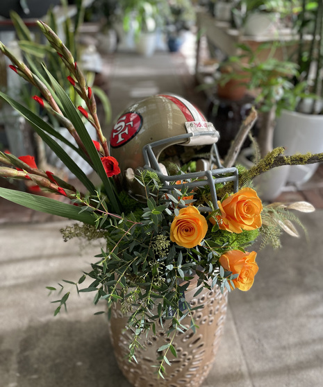Forty-Niner Helmet Centerpiece