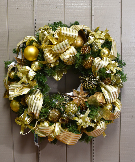 Gold Faux Wreath