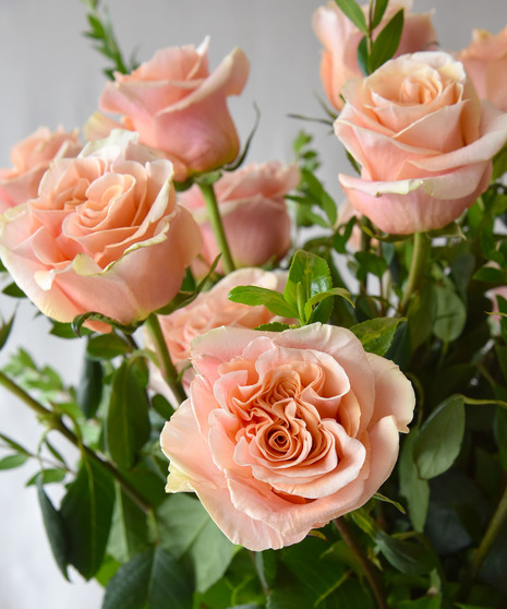 36 Luxury Roses in Vase - Select Rose Color