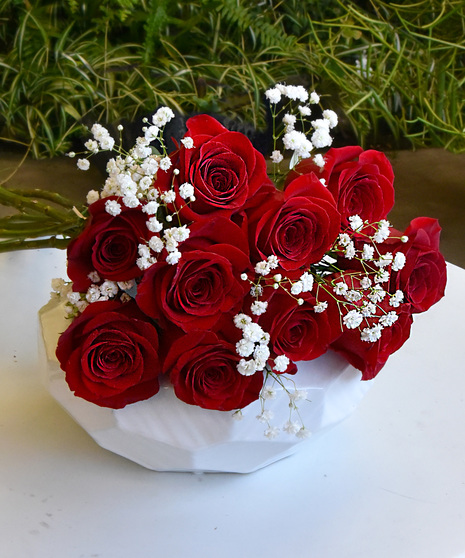 Fresh Red Roses Hand Bouquet - Available at Commencement