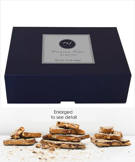 *Handcrafted Dark Chocolate Almond Toffee R&J Toffee