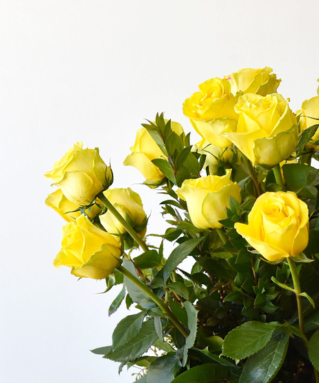 Dozen Luxury Yellow Roses